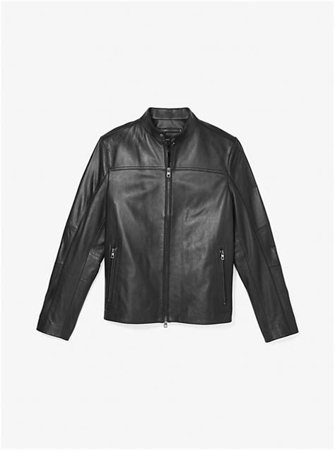 michael kors canada lambskin|Leather Racer Jacket .